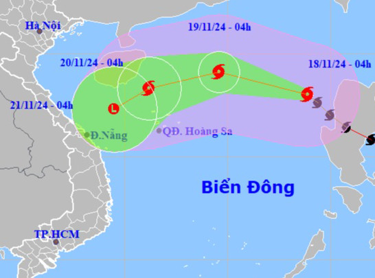 Quảng Nam ra Công điện yêu cầu ứng phó bão số 9 (MAN-YI) và gió mùa Đông Bắc 