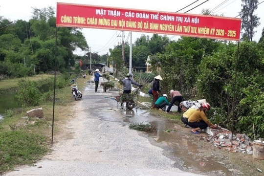 Bình Nguyên xây dựng công trình chào mừng Đại hội Đảng