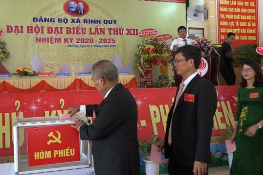 Đại hội đại biểu Đảng bộ xã Bình Quý lần thứ XII