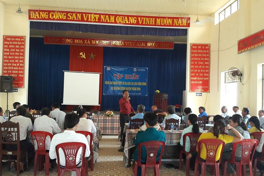 Tập huấn nâng cao nhận thức về du lịch, du lịch cộng đồng tại xã Bình Dương, huyện Thăng Bình