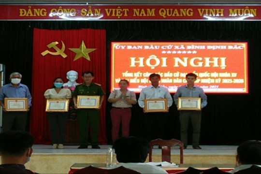 Bình Định Bắc tổ chức Hội nghị tổng kết công tác bầu cử đại biểu Quốc hội khóa XV đại biểu HĐND các cấp, nhiệm kỳ 2021 - 2026