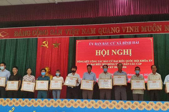 Bình Hải tổng kết công tác bầu cử