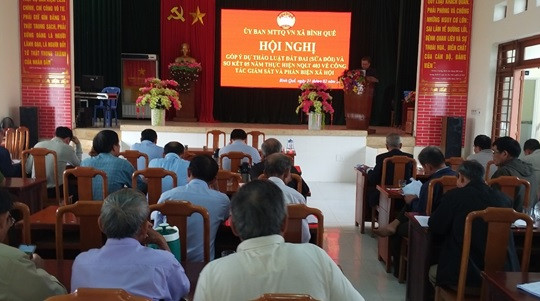 Bình Quế góp ý dự thảo luật đất đai (sửa đổi)