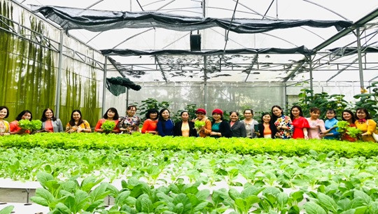 Hội LHPN xã Bình Minh phối hợp tổ chức chương trình giao lưu, chia sẻ kinh nghiệm công tác Hội và tham quan mô hình khởi nghiệp  của hội viên phụ nữ