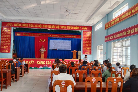 Bình Minh tổ chức Hội nghị lấy ý kiến đối với dự thảo luật đất đai (sửa đổi)