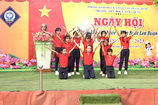 Trường TH Cao Bá Quát tổ chức ngày hội thiếu nhi vui khỏe