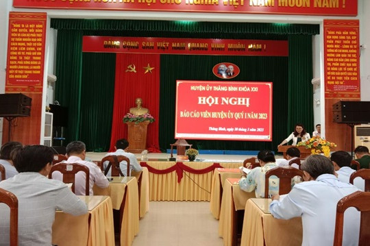 Hội nghị Báo cáo viên Huyện ủy và Cộng tác viên dư luận xã hội cấp huyện quý I/2023