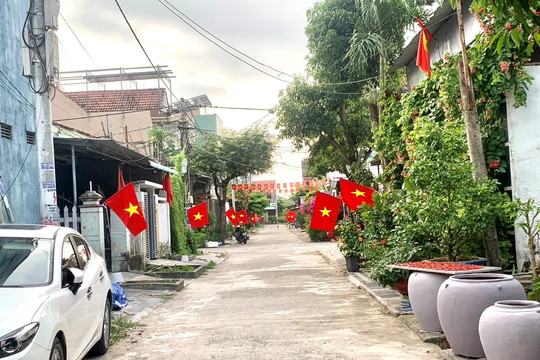 Thôn Liễu Trì xã Bình Nguyên xây dựng tuyến đường cờ Tổ quốc