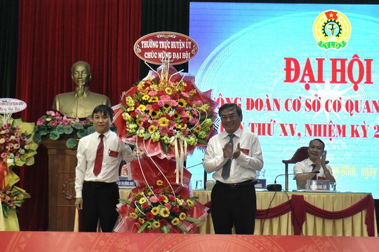 Công đoàn cơ sở Huyện ủy tổ chức đại hội lần thứ XV