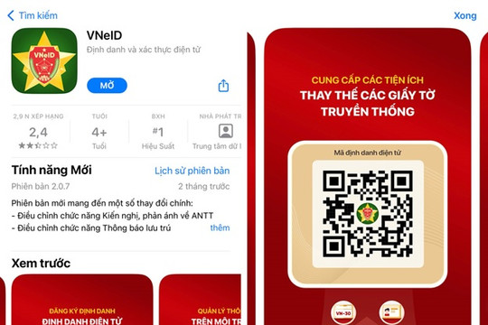 Dùng app VNeID thay thế Căn cước công dân khi làm thủ tục đi máy bay