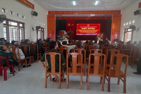 Hội Cựu chiến binh xã Bình Quế tổ chức Hội nghị quán triệt học tập Chỉ thị 05-CT/TW