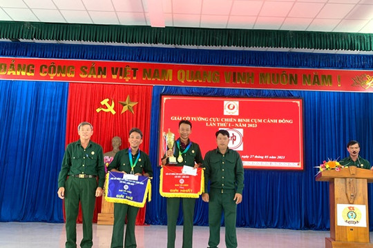 Hội Cựu chiến binh Cụm cánh đông tổ chức giải cờ tướng lần thứ 1 năm 2023