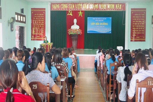 Thăng Bình khai mạc lớp bồi dưỡng lý luận chính trị và nghiệp vụ công tác hội phụ nữ năm 2023