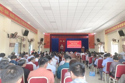 Đảng ủy xã Bình Dương tổ chức Hội nghị sơ kết giữa nhiệm kỳ thực hiện Nghị quyết Đại hội đại biểu Đảng bộ xã lần thứ XXXV, nhiệm kỳ 2020-2025