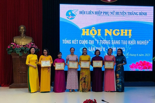 Thăng Bình trao giải cho 6 ý tưởng sáng tạo khởi nghiệp năm 2023