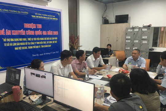 Hỗ trợ 300 triệu đồng từ nguồn Khuyến công Quốc gia cho một đơn vị sản xuất, chế biến gỗ tại Tam Kỳ