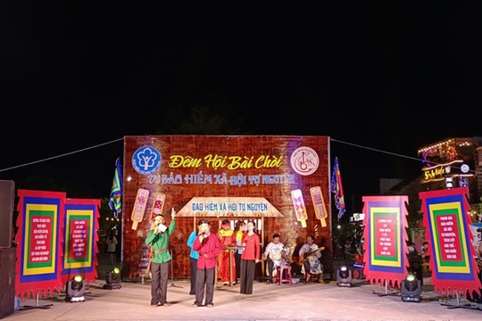 Tuyên truyền chính sách BHXH tự nguyện thông qua hát “Bài chòi” tại Thăng Bình