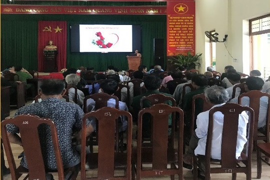 Hội CCB xã Bình Phục triển khai học tập Chỉ thị 05-CT/TW chuyên đề năm 2023 của Tỉnh ủy và Hội CCB tỉnh Quảng Nam