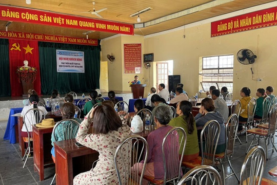 BHXH Huyện Thăng Bình tăng cường tuyên truyền chính sách BHXH tự nguyện, BHYT hộ gia đình