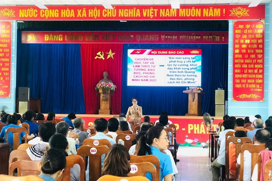 Thăng bình: Tiếp tục triển khai học tập Chỉ thị 05 Bộ Chính trị