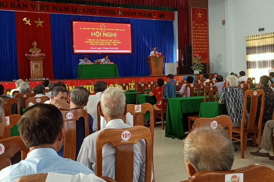 Hội nghị tiếp xúc cử tri sau Kỳ họp thứ 12 HĐND huyện Thăng Bình tại thị trấn Hà Lam