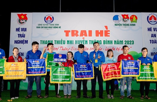 Trại hè Thanh thiếu nhi huyện Thăng Bình năm 2023:  Sân chơi để rèn tri thức, luyện kỹ năng”