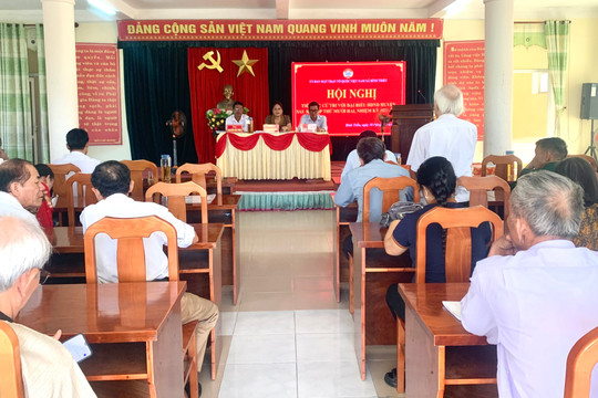 Hội nghị tiếp xúc cử tri sau Kỳ họp thứ 12 HĐND huyện Thăng Bình tại xã Bình Triều