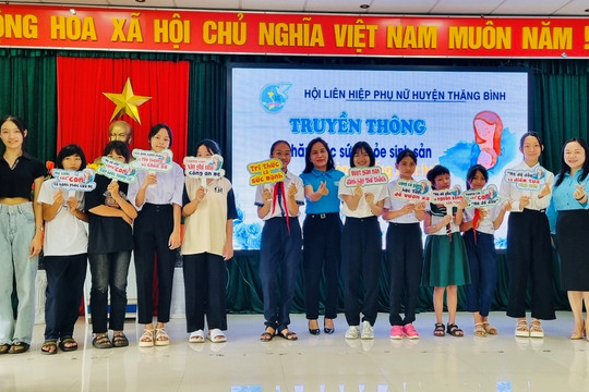 Hội LHPN Thăng Bình truyền thông chăm sóc sức khỏe vị thành niên