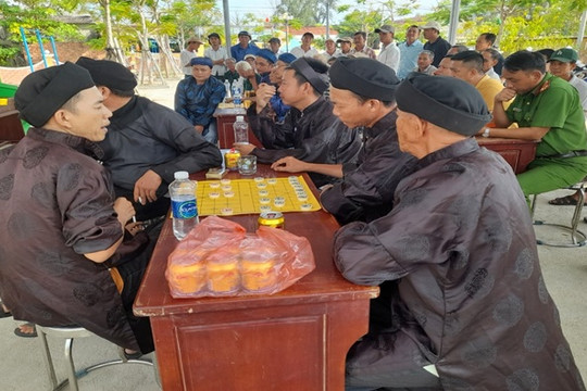 Hội Cựu chiến binh xã Bình Nam tổ chức giải cờ làng năm 2023