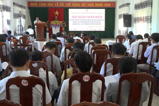 Thăng Bình phản biện Đề án Đổi mới và nâng cao hiệu quả kinh tế tập thể