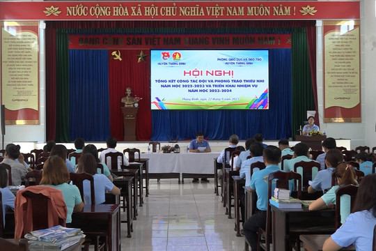 Tổng kết hoạt động công tác đội và phong trào thiếu nhi năm học 2022 - 2023