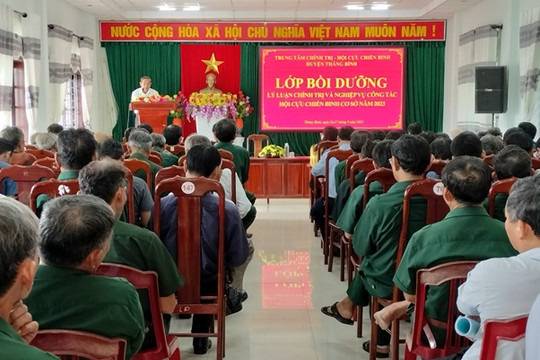 Hội Cựu Chiến binh huyện Thăng Bình tổ chức lớp bồi dưỡng nghiệp vụ công tác Hội và tập huấn lực lượng nòng cốt cấp huyện năm 2023