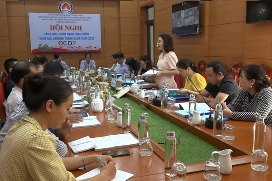 Thăng Bình đánh giá phân hạng sản phẩm OCOP năm 2023