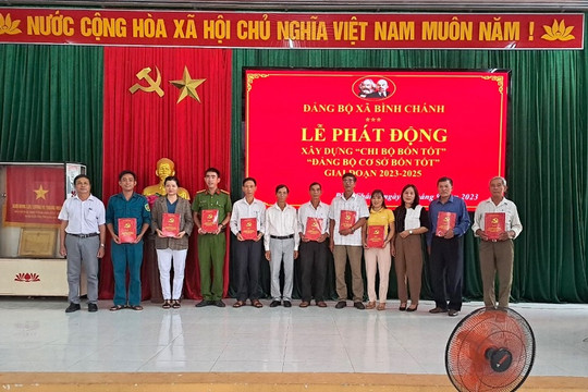 Lễ phát động phong trào thi đua xây dựng “Chi bộ 4 tốt”, “Đảng bộ cơ sở bốn tốt” giai đoạn 2023 – 2025
