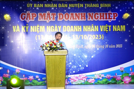 Thăng Bình gặp mặt doanh nghiệp