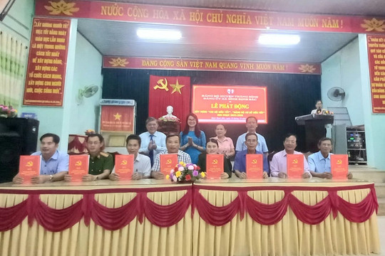 Đảng ủy xã Bình Định Bắc tổ chức Lễ phát động xây dựng “Chi bộ 4 tốt”, “Đảng bộ cơ sở 4 tốt”