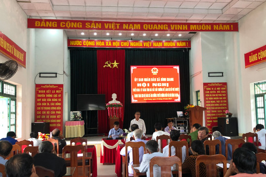 Bình Giang: Đối thoại với 25 hộ dân thôn Bình Hòa bị ảnh hưởng bởi đường Võ Chí Công nối dài đoạn qua địa bàn xã