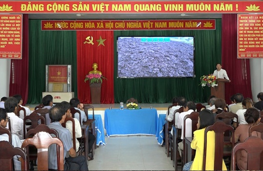 Thăng Bình tổ chức hội thảo đánh giá hiệu quả mô hình sản xuất phân hữu cơ từ phụ phẩm nấm rơm