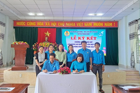 Thăng Bình ký kết chương trình phối hợp trong nữ cán bộ, công chức, viên chức