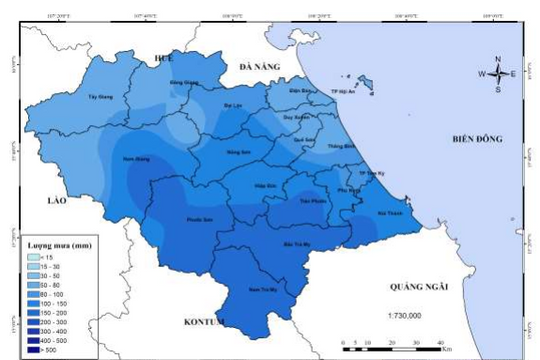 Mưa lớn kéo dài, cảnh báo lũ, sạt lở trên địa bàn tỉnh Quảng Nam