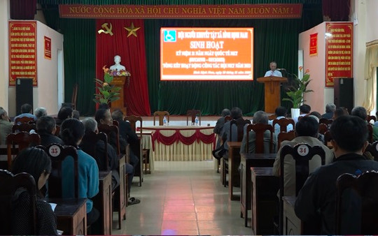 Hội Người khuyết tật xã Bình Định Nam kỷ niệm 31 năm ngày Quốc tế Người khuyết tật
