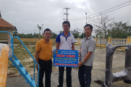 Hội Nông dân xã Bình Dương ra mắt công trình “Khu tập luyện thể thao” chào mừng Đại hội đại biểu Hội Nông dân Việt Nam lần thứ VIII,  nhiệm kỳ 2023 – 2028