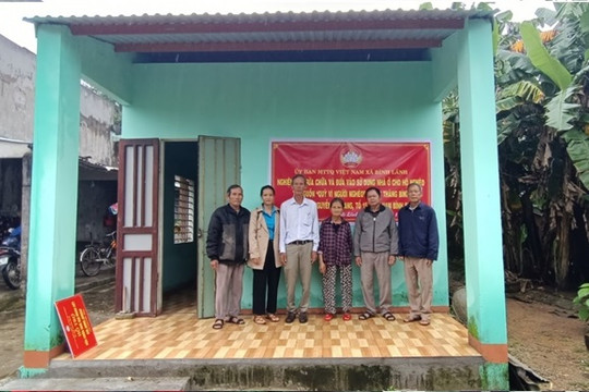 Năm 2023, Bình Lãnh bàn giao 3 nhà đại đoàn kết