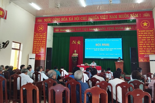 Đơn vị bầu cử số 02 – Tổ đại biểu HĐND huyện tiếp xúc cử tri sau kỳ họp thường lệ cuối năm 2023 tại xã Bình Phục