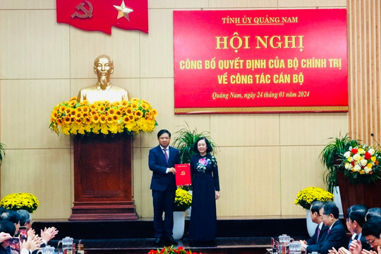 Bộ Chính trị điều động đồng chí Lương Nguyễn Minh Triết làm Bí thư Tỉnh uỷ Quảng Nam