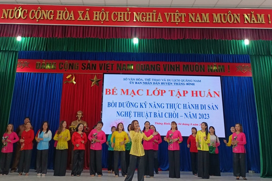 23,6 tỷ đồng cho Đề án bảo tồn nghệ thuật Bài chòi