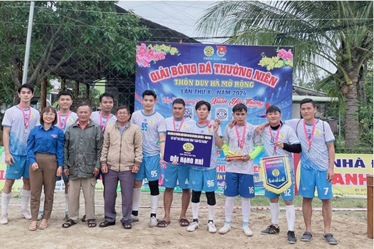 Đoàn thanh niên thôn Duy Hà (Bình Dương) tổ chức giải bóng đá gây quỹ xuân yêu thương