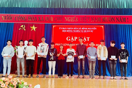 Bình Nguyên tổ chức gặp mặt và phát lệnh gọi nhập ngũ năm 2024