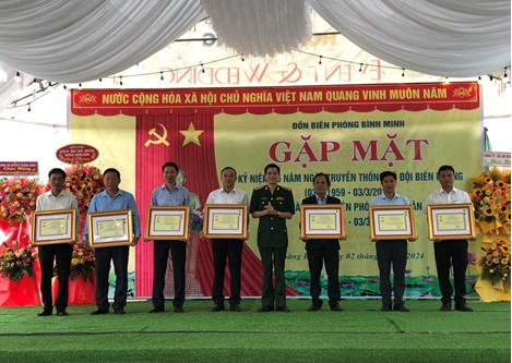 Đồn Biên phòng Bình Minh gặp mặt kỷ niệm 65 năm truyền thống Bộ đội Biên phòng