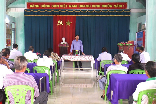 Bình Sa: Lấy ý kiến Nhân dân về xây dựng bia di tích thành lập chi bộ Đảng đầu tiên huyện Thăng Bình